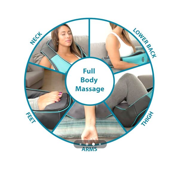 New INVOSPA SHIATSU Portable Heat Massager - shoulder neck arm leg back waist - Picture 10 of 13